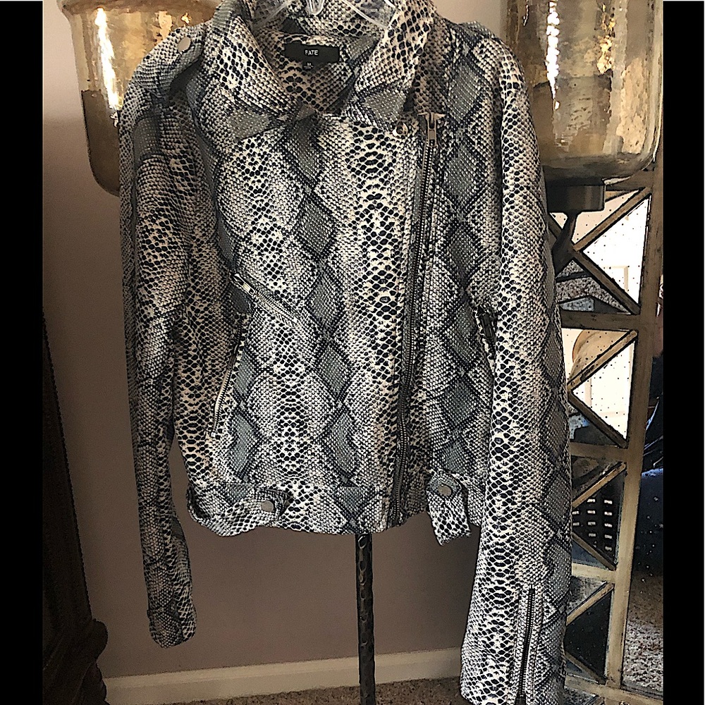Nwot Fate Python Moto Jacket - image 2